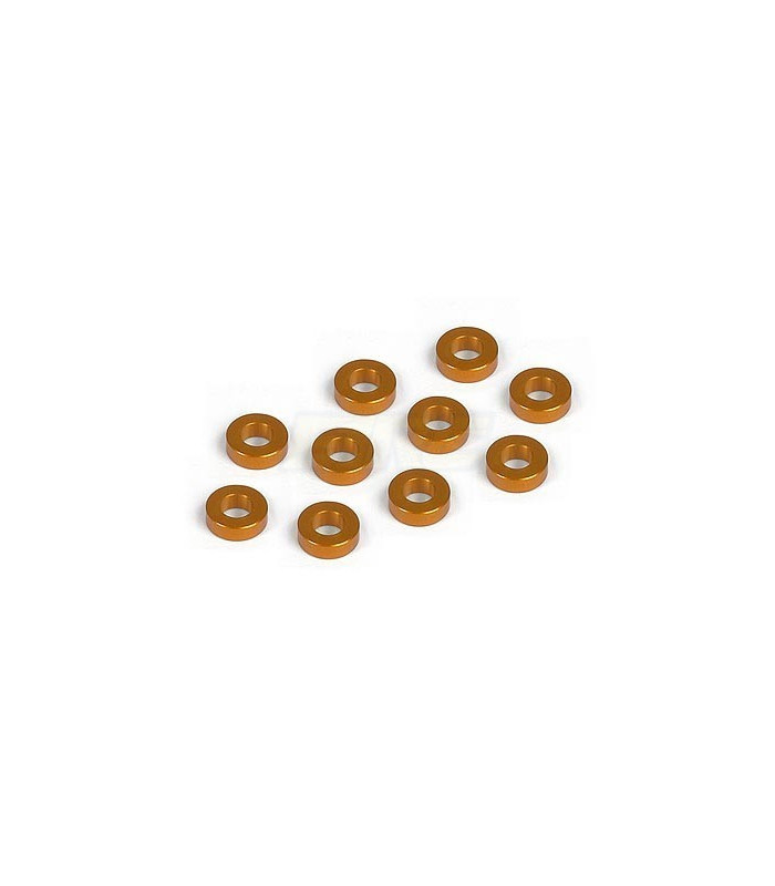 Aluminum washers 3x6x2 orange (10) - E1rc.com
