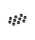 ARANDELAS ALUM. 3x6x3.0MM - BLACK (10) - E1rc.com