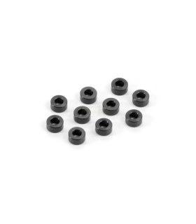 ARANDELAS ALUM. 3x6x3.0MM - BLACK (10)