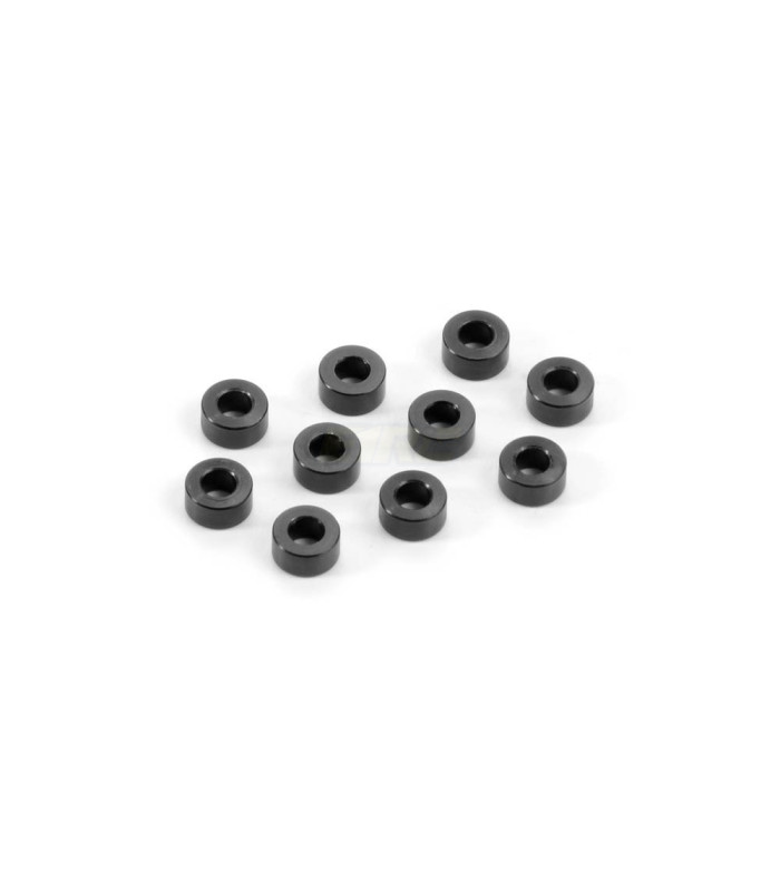 ALUMINUM WASHERS 3x6x3.0MM - BLACK (10) - E1rc.com