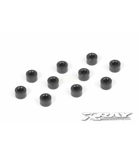 ALUMINUM WASHER 3X6X4.0MM - BLACK (10)