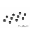 ALUMINUM WASHER 3X6X4.0MM - BLACK (10)