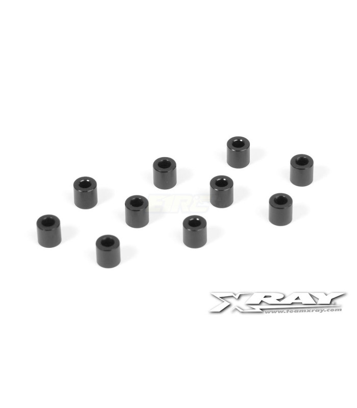 ALUMINUM WASHER 3X6X6.0MM - BLACK (10) - E1rc.com