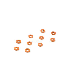 ALUMINUM WASHERS 3x7x1.0MM - ORANGE (10)