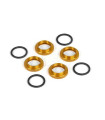 ADJUSTMENT RING ALUMINUM DAMPER + O-RING - ORANGE (4)