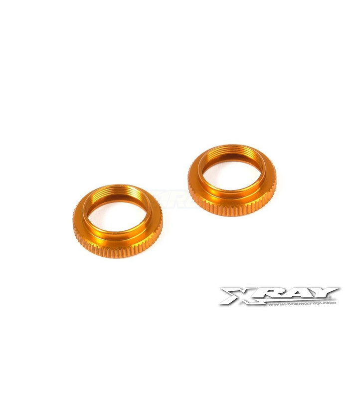 ADJUSTMENT RING SHOCK ABSORBER T4 ALUMINUM - ORANGE (2) - E1rc.com