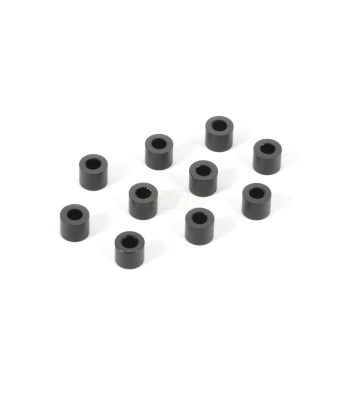 Arandelas aluminio 3x6x5.0MM - BLACK (10) - E1rc.com