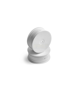 2WD FRONT WHEELS W/ 12MM HEX - WHITE (2)