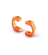 CARDAN JOINT ADAPTER IN HARD ORANGE PLASTIC 3.5 MM (4) - E1rc.com