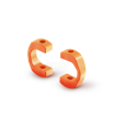 CARDAN JOINT ADAPTER IN HARD ORANGE PLASTIC 3.5 MM (4)