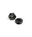 ALUMINUM WHEEL SUPPORT - OFFSET +1.5MM - BLACK (2)