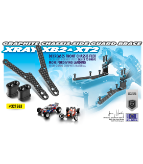 GRAPHITE CHASSIS SIDE GUARD BRACE (2)
