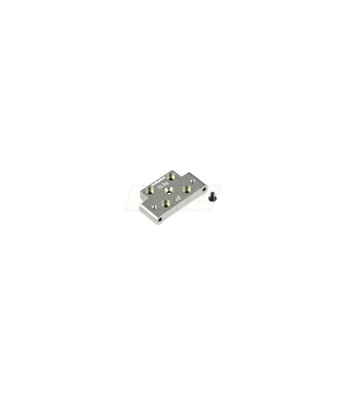 ALU FRONT LOWER ARM MOUNT +3°/-3° - SWISS 7075 T6 - E1rc.com