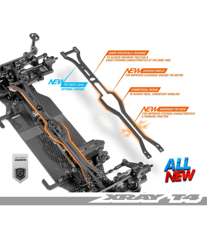 T4´21 GRAPHITE UPPER DECK 1.6MM - E1rc.com