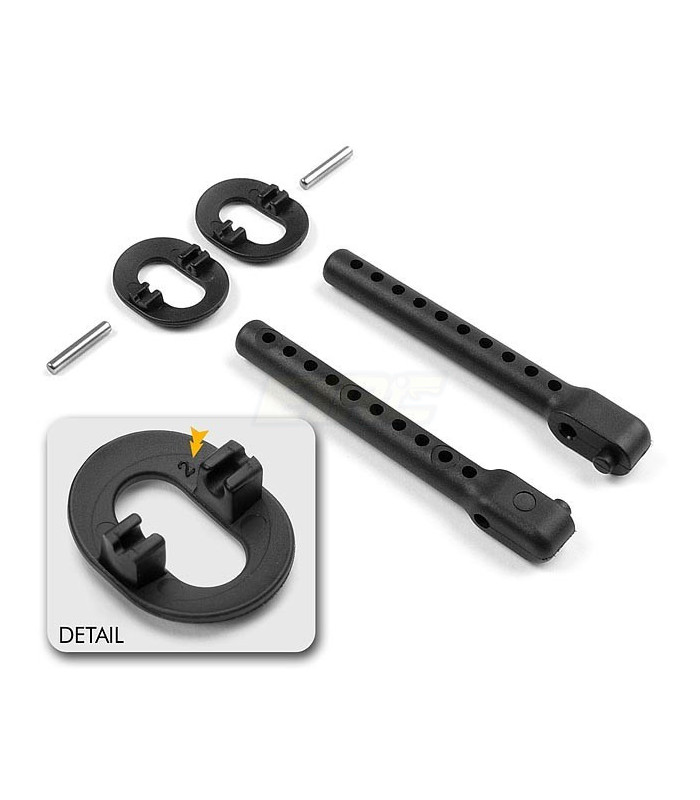 REAR BODY MOUNT SET +2MM HEIGHT - E1rc.com