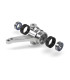 ALU STEERING BLOCK WITH BEARINGS - ORANGE - E1rc.com