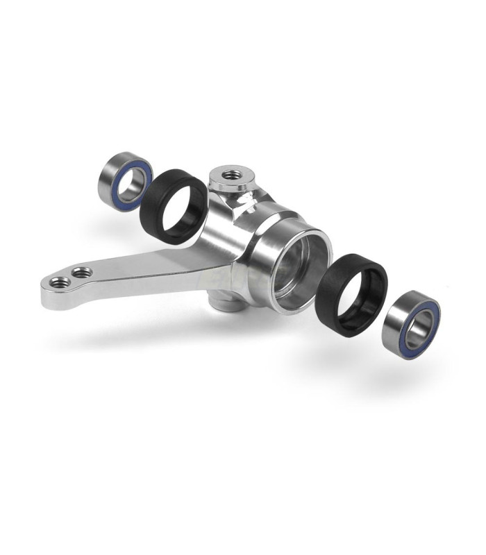 ALU STEERING BLOCK WITH BEARINGS - ORANGE - E1rc.com