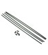 Antenna Tube (universal, with caps, 5 pieces) - E1rc.com