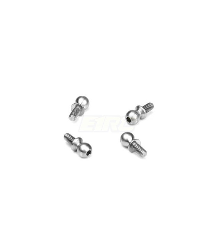 Ball Stud (5.5mm, short neck, 6mm thread, 4pcs) - E1rc.com