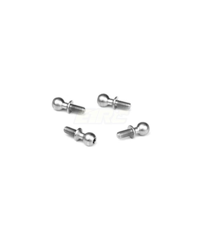 Ball Stud (5.5mm, long neck, 6mm thread, 4pcs) - E1rc.com