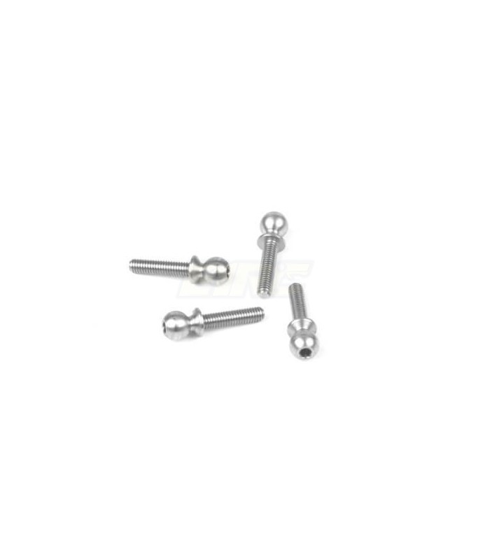 Ball Stud (5.5mm, short neck, 12mm thread, 4pcs) - E1rc.com