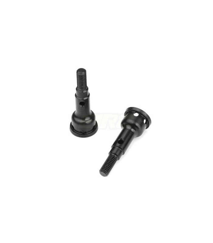 Stub Axles (rear, hardened steel, for EB410, 2 pieces) - E1rc.com