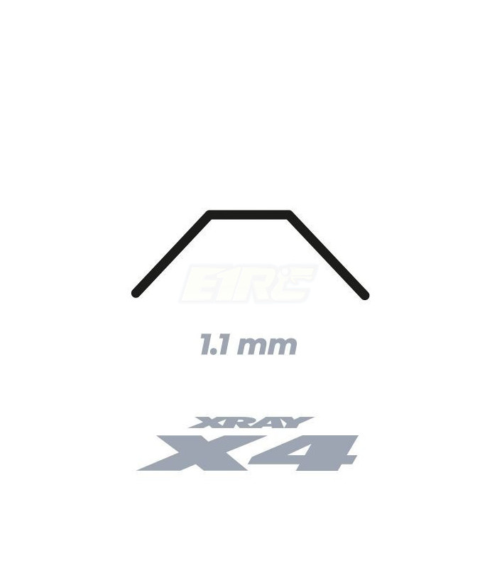 X4 ANTI-ROLL BAR - REAR 1.1 MM - E1rc.com