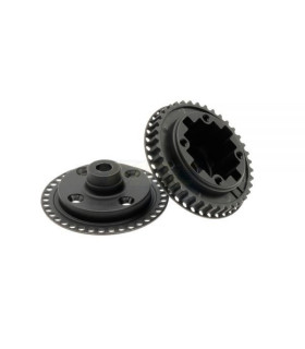 X4 COMPOSITE GEAR DIFF. CASE WITH 38T PULLEY & COV