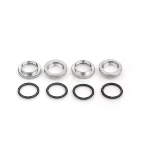 SHOCK ADJ. NUT ALU + O-RING  (4)