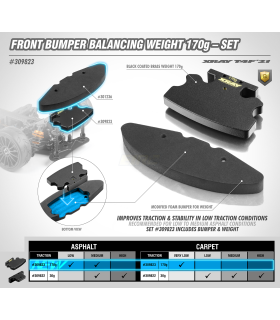 T4F''21 BALANCING BUMPER WEIGHT FRONT 170g & FOAM