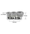 Piñon aluminio 32DP mod 0.8 13T absima