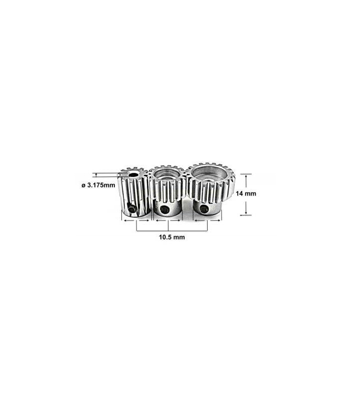 Piñon aluminio 32DP mod 0.8 14T absima - E1rc.com