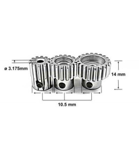 Piñon aluminio 32DP mod 0 8 15T absima