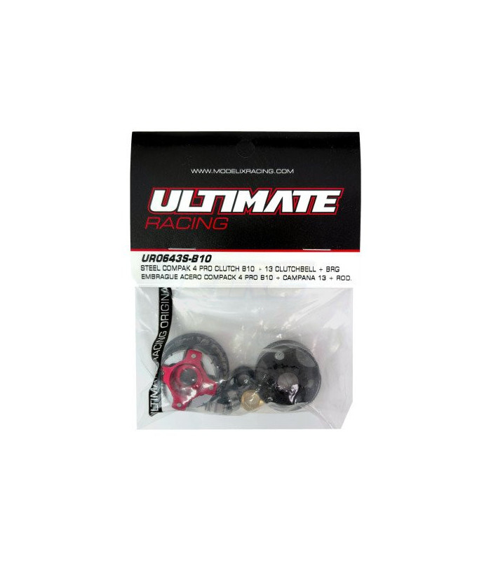 Clutch kit steel compack 4pro B10 + bell z13 - E1rc.com