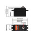 Servo DS4125 bajo perfil 29kg 0.15S 7.4V - E1rc.com