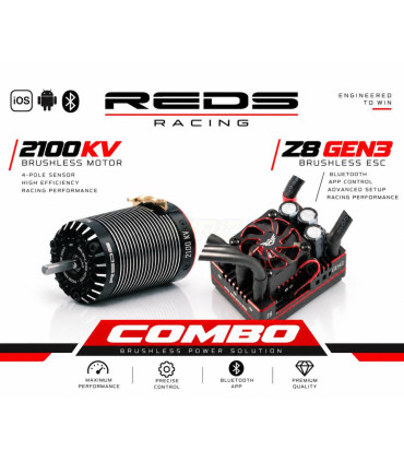 Combo Reds 2100kv GT Z8 ESC G3 1/8