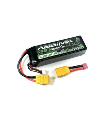 Lipo 6000 Absima 3S 11 1V 50C XT90 T-Plug