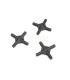 Differential Cross Pins (composite, 3pcs, EB410) - E1rc.com