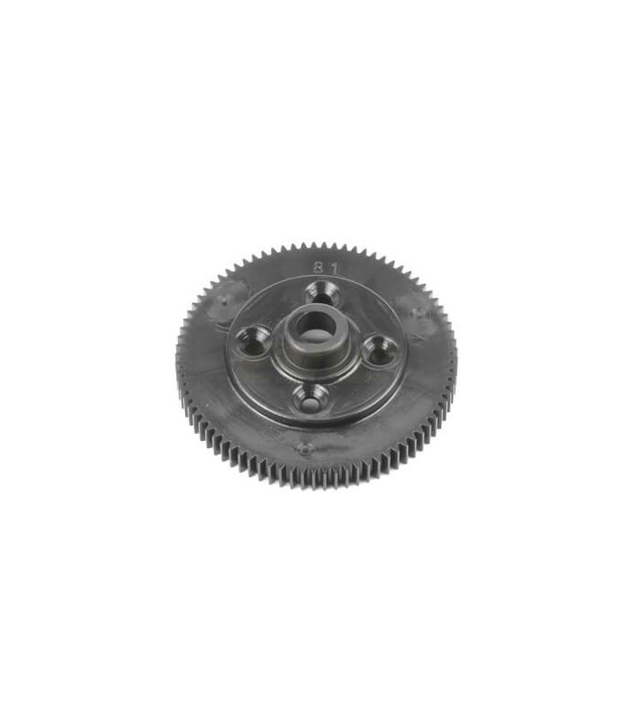 Spur Gear (revised material, 81t, 48pitch, black, EB410.2) - E1rc.com
