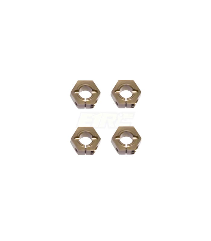 12mm Aluminum Hex Adapters for Tekno SCT410, Slash/Stampede M6 Driveshafts and AE SC10 4×4 - E1rc.com
