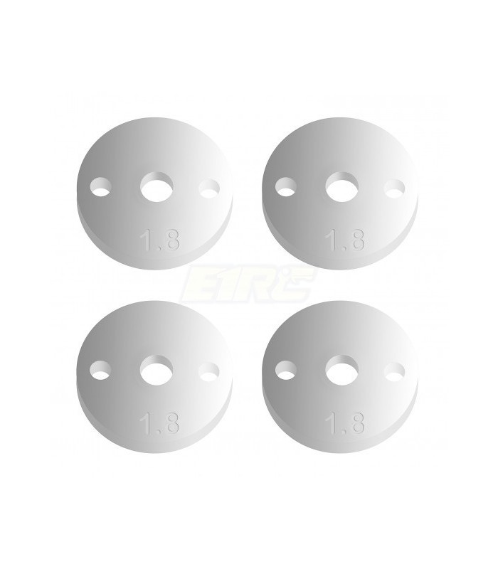Team Associated FT 12mm Pistons V2, 2x1.8, flat - E1rc.com