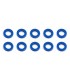 Team Associated Ballstud Washers, 5.5x1.0 mm, blue aluminum - E1rc.com