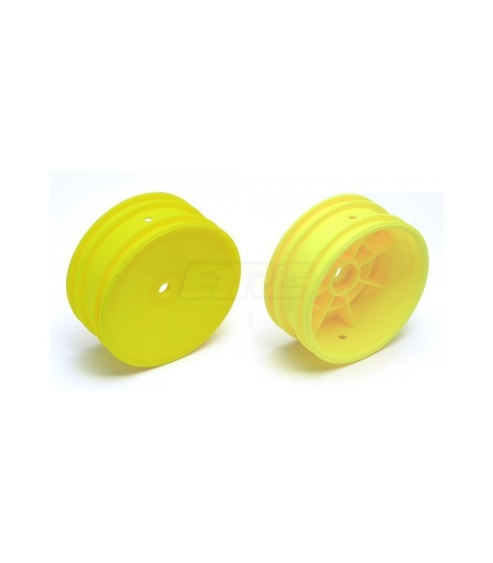 Team Associated Buggy Front Hex Wheels, yellow - E1rc.com