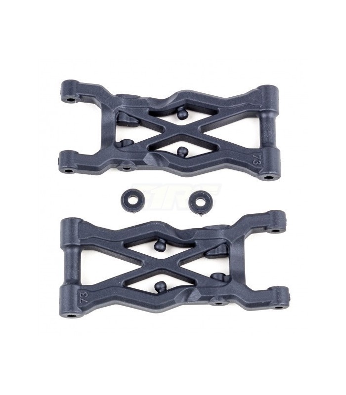 Team Associated B6.2 Rear Suspension Arms, 73mm, hard - E1rc.com