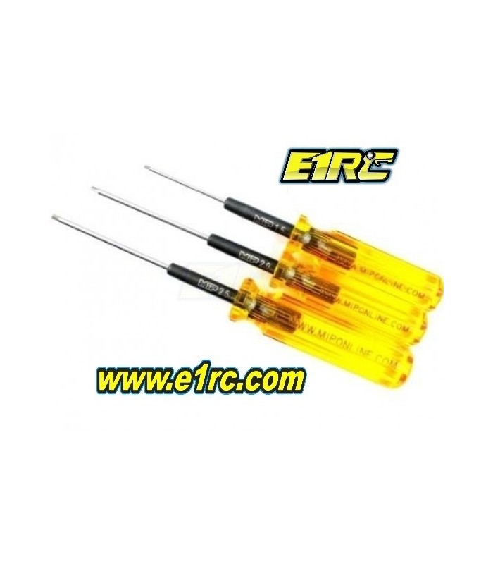 MIP Hex Driver Wrench Set, Metric (3) - E1rc.com