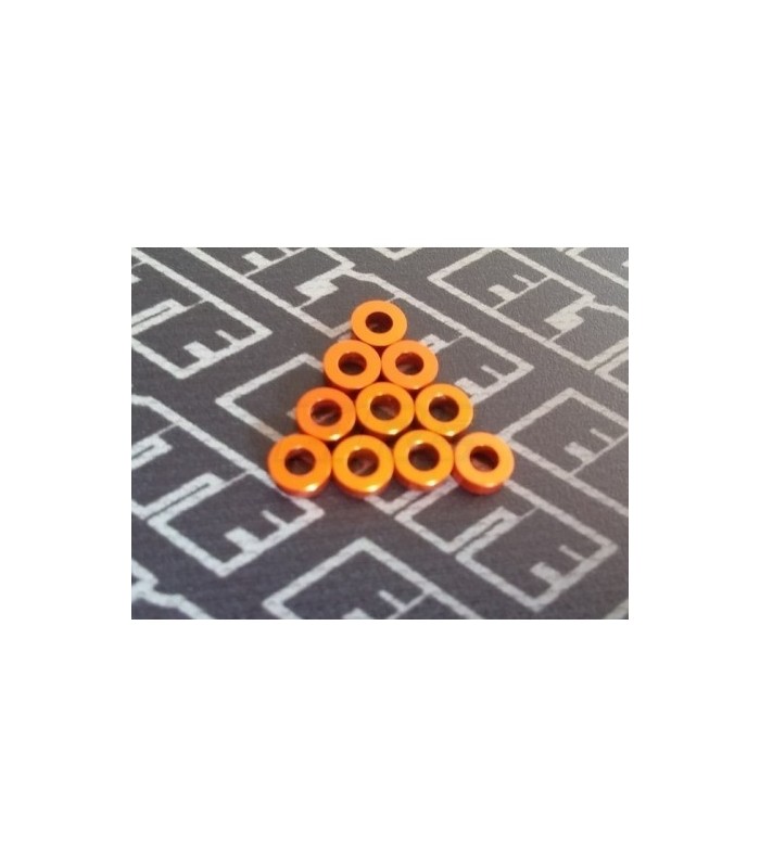 Orange washers pack 1mm x 10 - E1rc.com