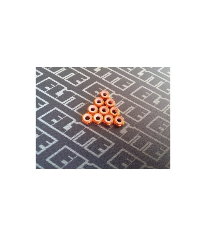 Tuerca naranja con freno M3 x 10 - E1rc.com