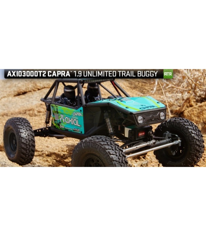 1/10 Capra 1.9 Unlimited 4WD Trail Buggy Brushed RTR, Green - E1rc.com