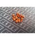 Tornilleria Aluminio Naranja boton M3x10 10pcs - E1rc.com