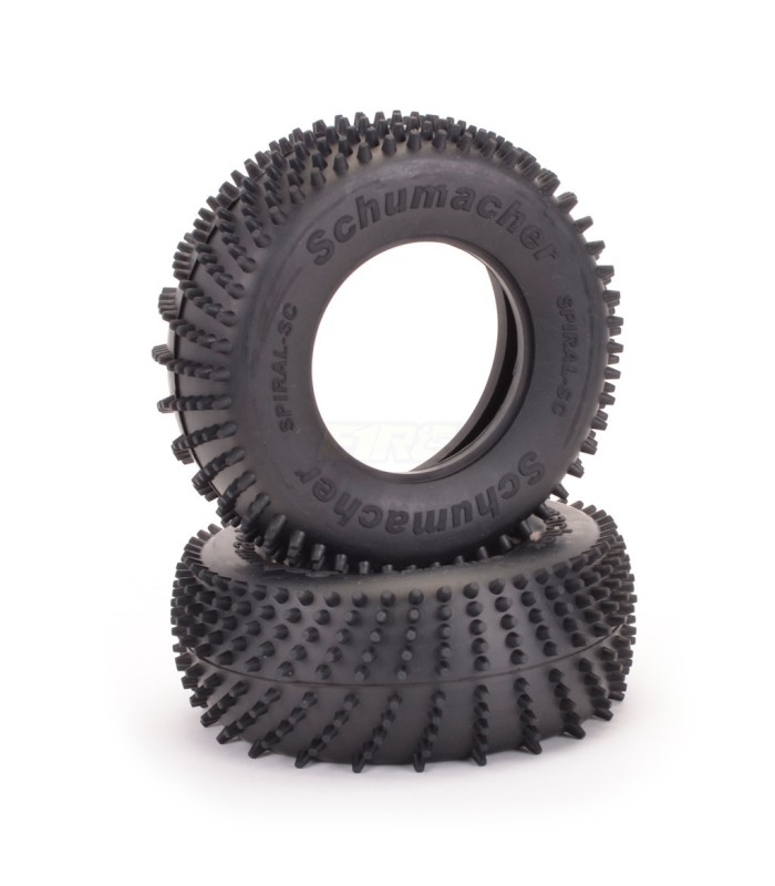 Spiral short course wheel - silver - E1rc.com